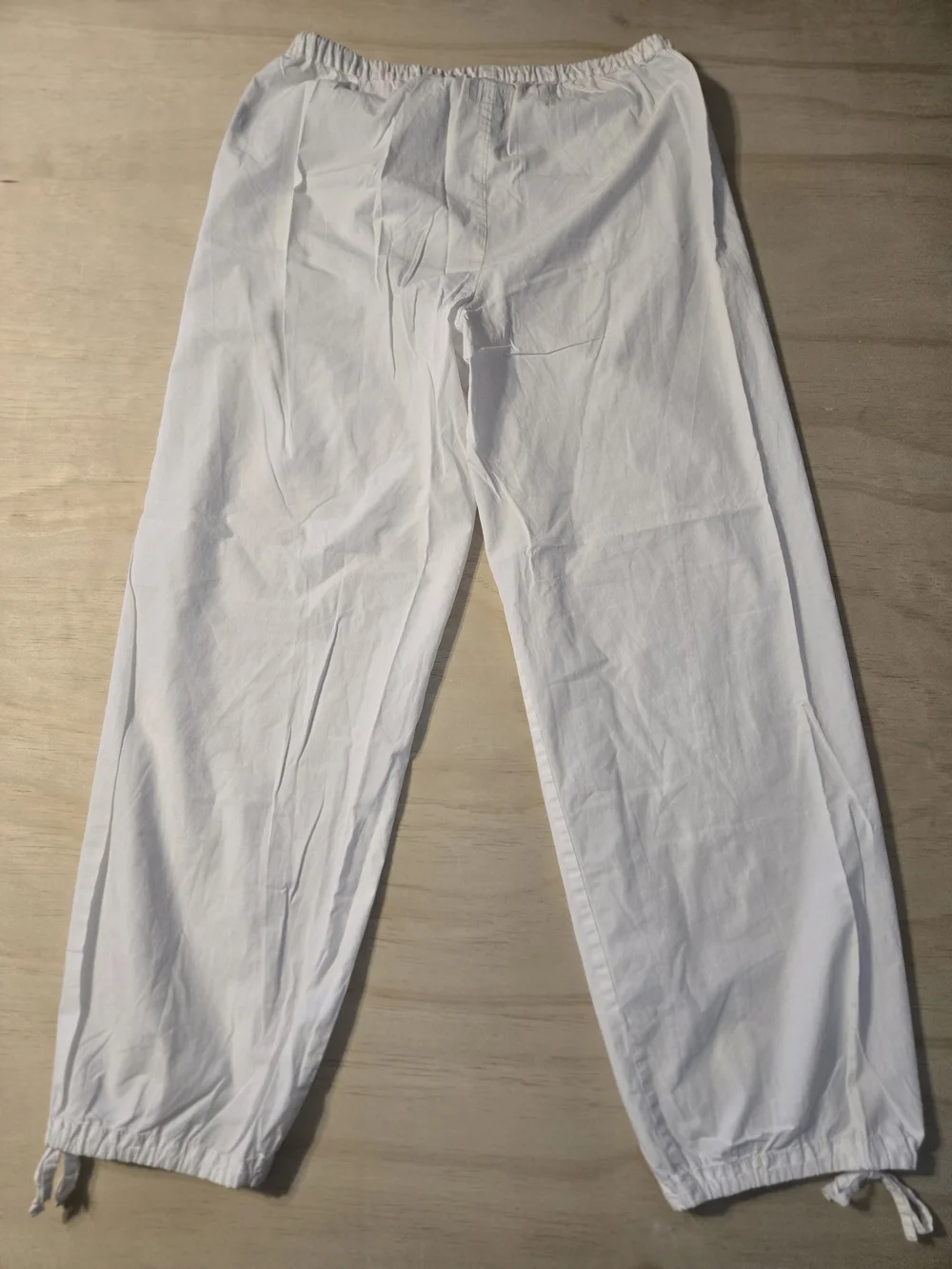 Polo Jeans Co Ralph Lauren White Utility Gorpcore Paratrooper Pants Size Large